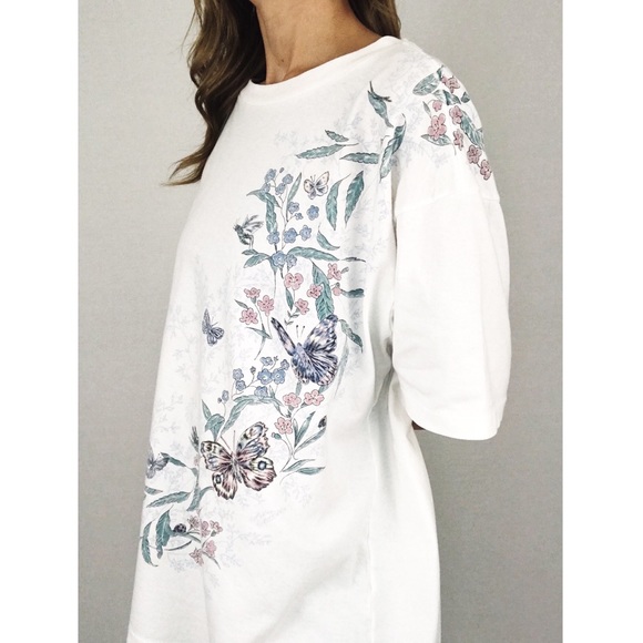 Vintage Tops - Vintage 💫 Botanical Graphic Tee